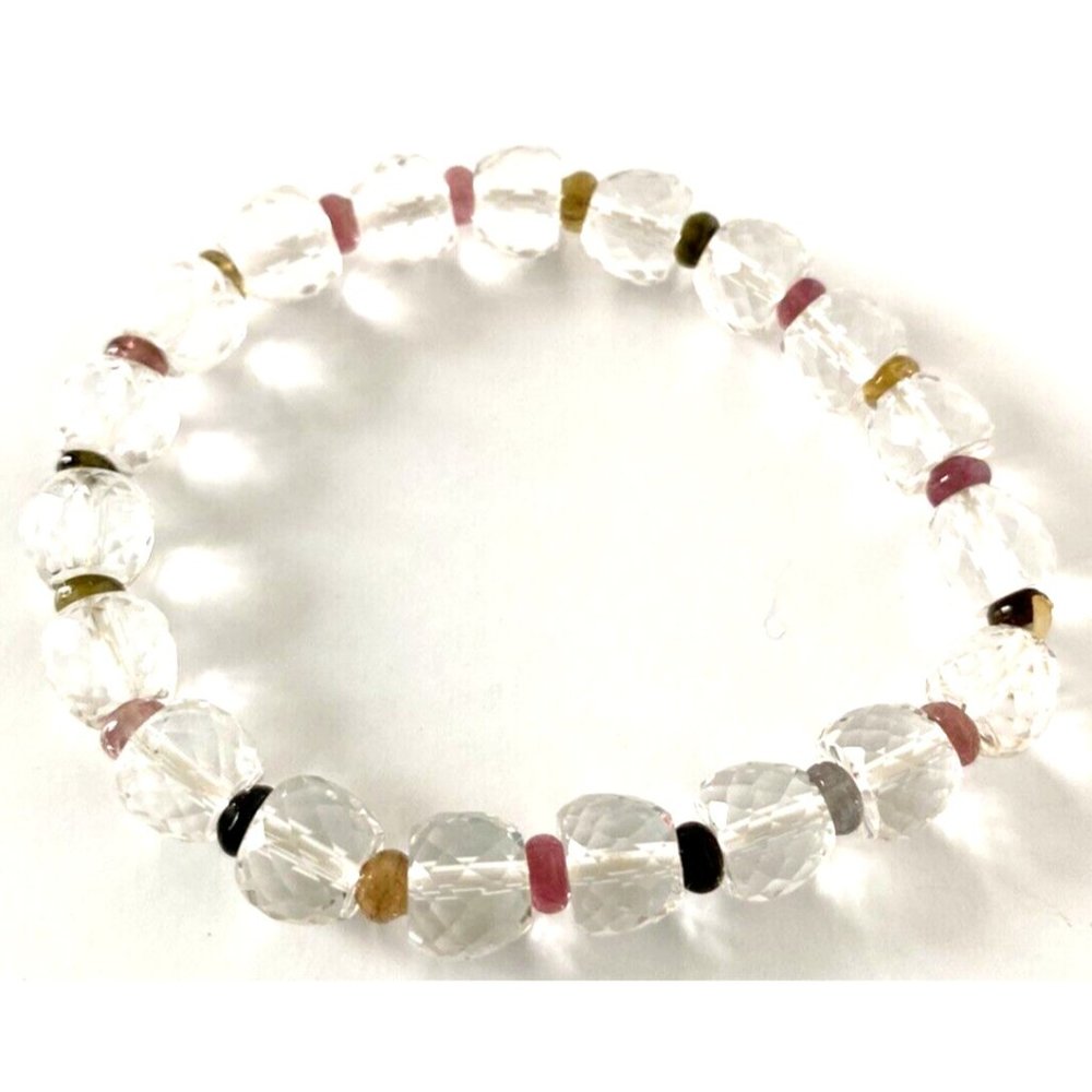 Glass bead bracelet, Cute Clear Beaded Bracelet